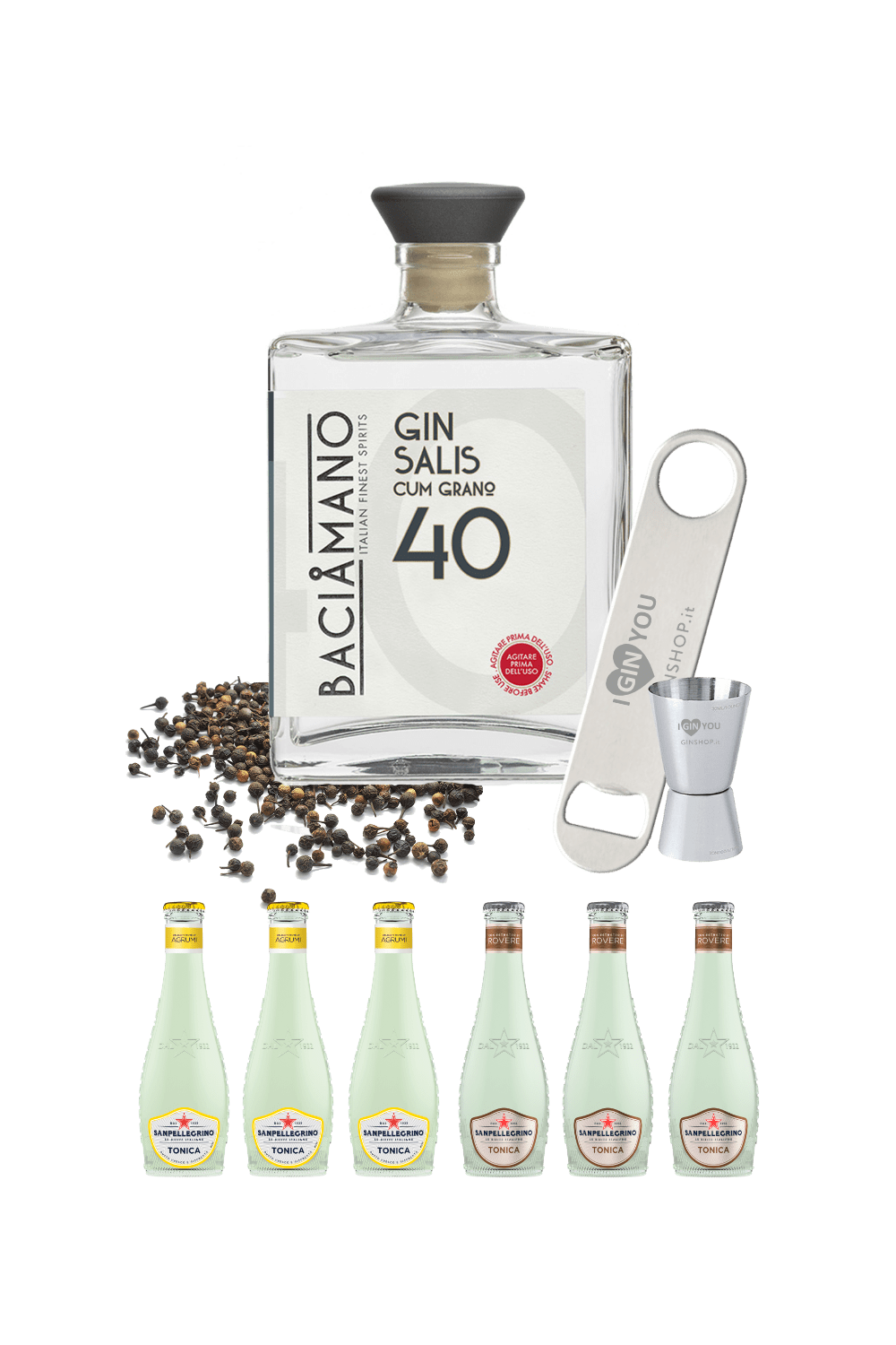 Baciamano Gin (cum grano) Salis – Partystarter